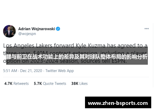 腰与前卫在战术功能上的差异及其对球队整体布局的影响分析