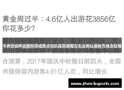 今夜世俱杯战前伤停成焦点各队阵容调整左右走势比赛胜负悬念陡增